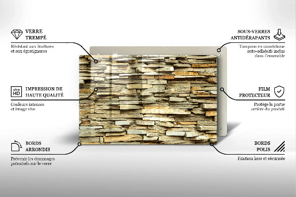Cutting board Decorative stones