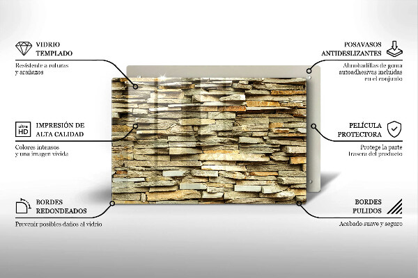 Cutting board Decorative stones