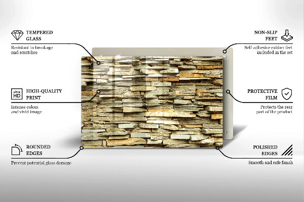 Cutting board Decorative stones