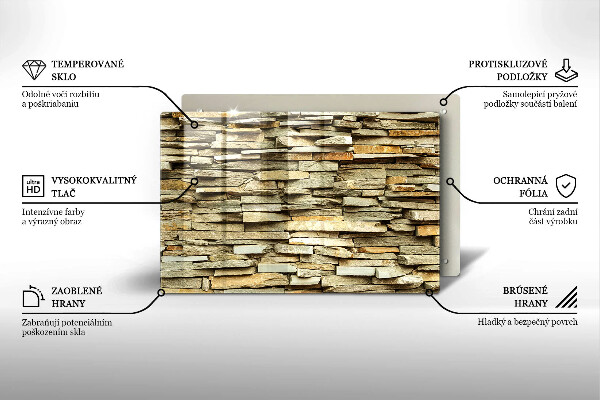 Cutting board Decorative stones