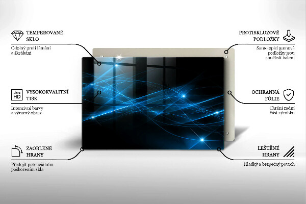Worktop saver Blue smoke abstraction
