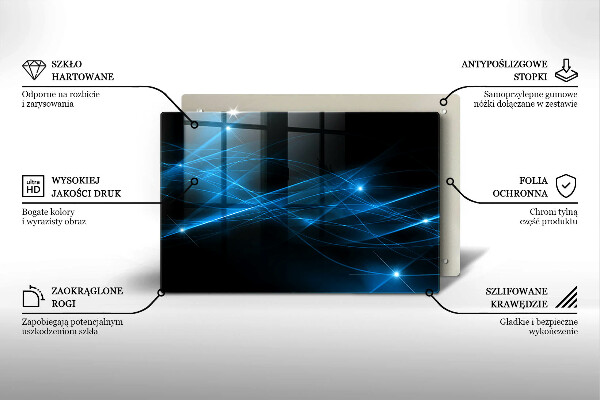 Worktop saver Blue smoke abstraction