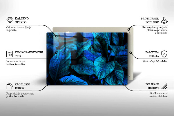 Worktop saver Jungle vegetation leaves