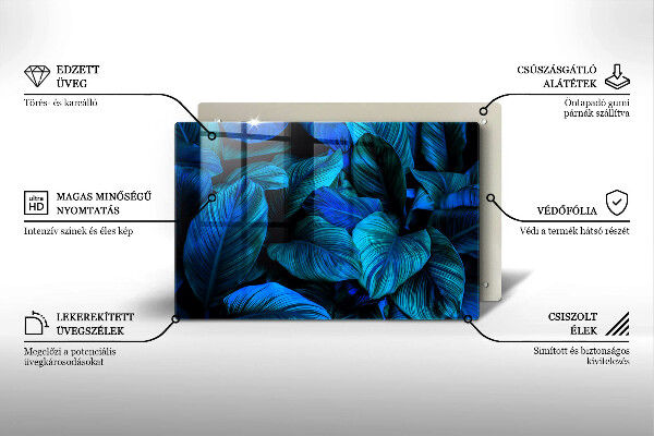 Worktop saver Jungle vegetation leaves