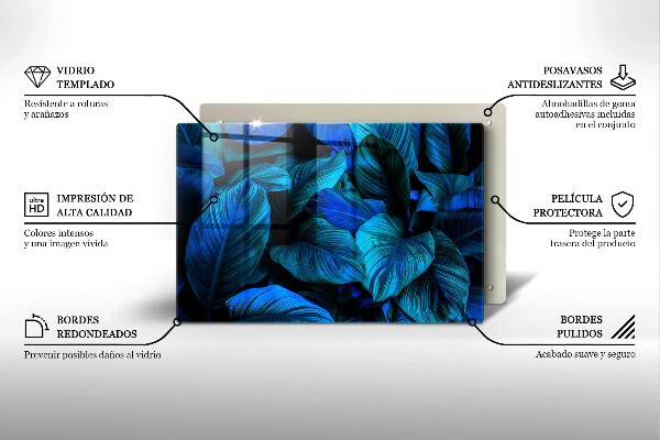 Worktop saver Jungle vegetation leaves