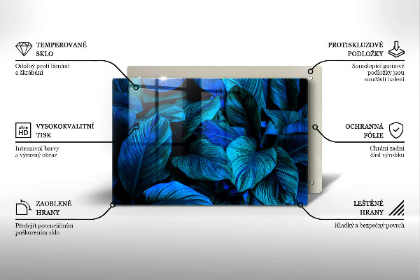 Worktop saver Jungle vegetation leaves