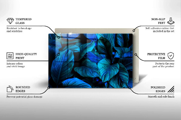 Worktop saver Jungle vegetation leaves