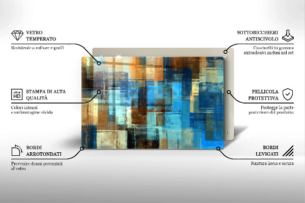Worktop saver Painted background