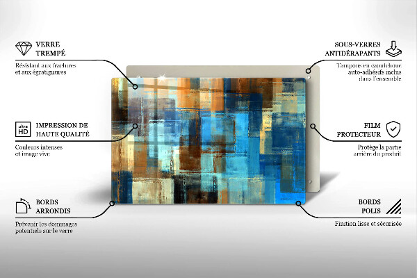 Worktop saver Painted background