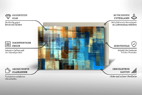 Worktop saver Painted background