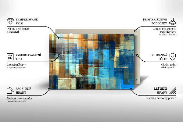 Worktop saver Painted background