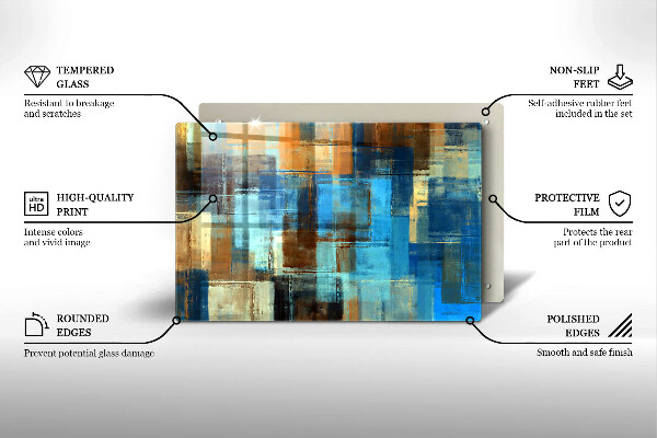 Worktop saver Painted background