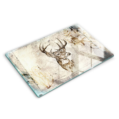 Cutting board Illustration deer animal