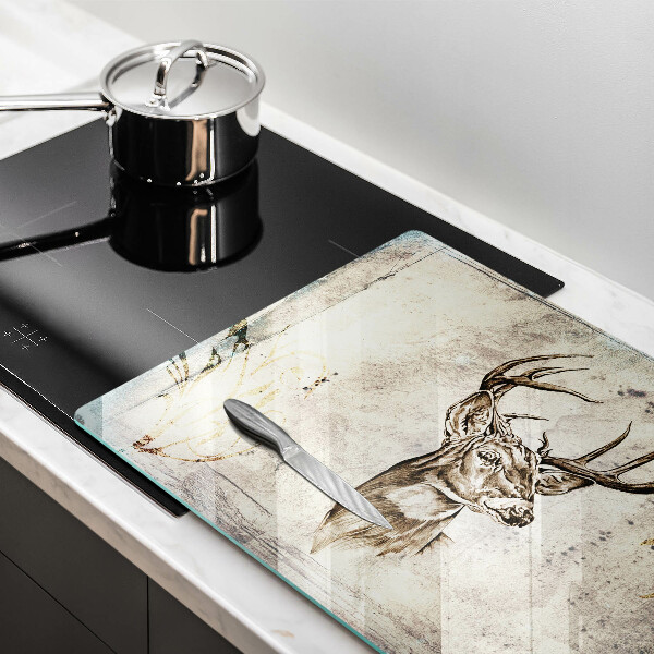 Cutting board Illustration deer animal