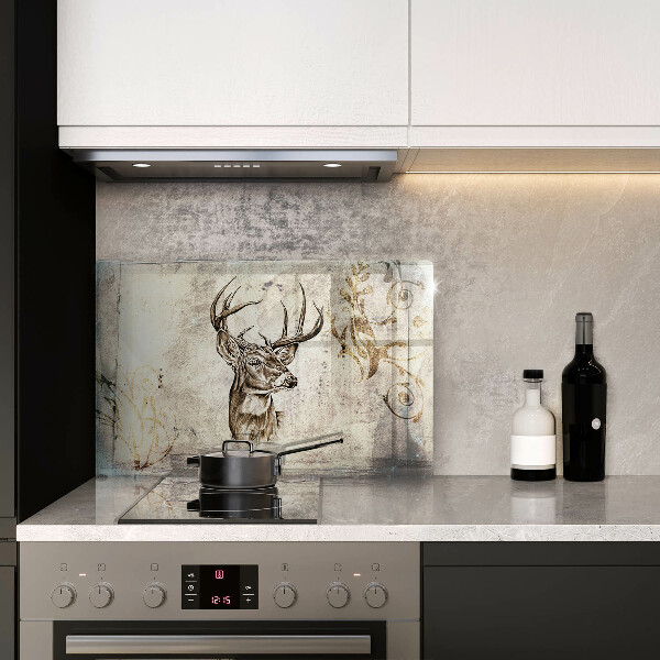 Cutting board Illustration deer animal