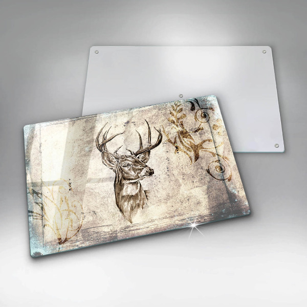 Cutting board Illustration deer animal