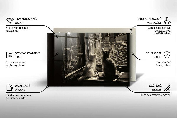 Worktop saver Cats city and window