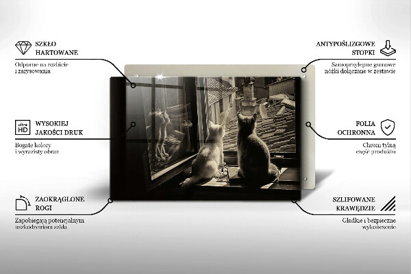 Worktop saver Cats city and window