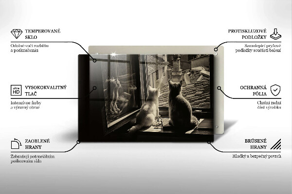 Worktop saver Cats city and window