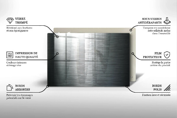 Cutting board Metal texture