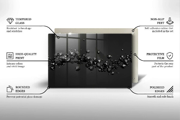 Worktop saver 3D shapes abstraction