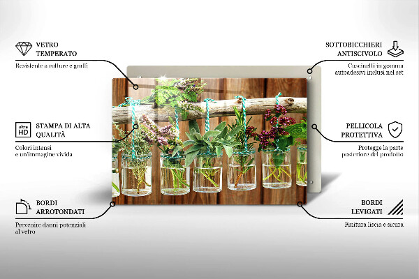 Worktop saver Herbs vintage plants