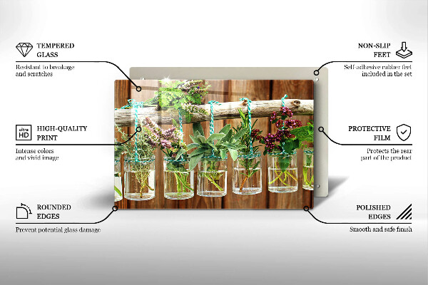 Worktop saver Herbs vintage plants