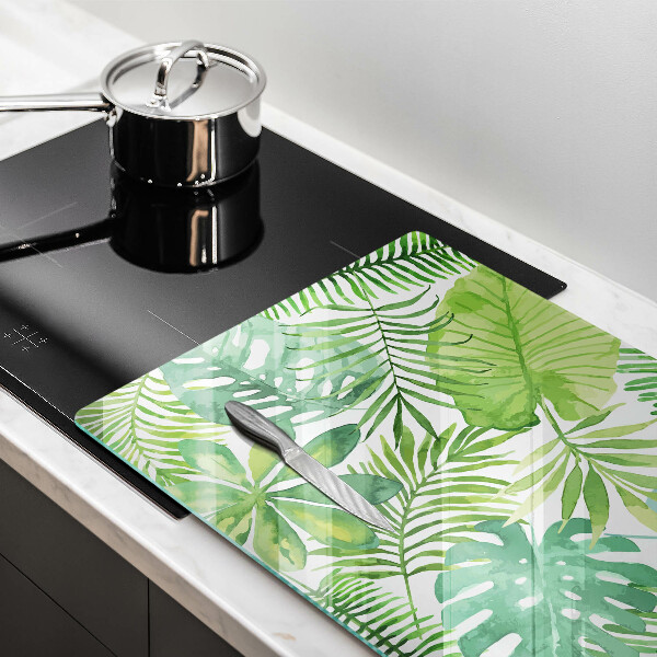 Worktop saver Boho watercolors leaves