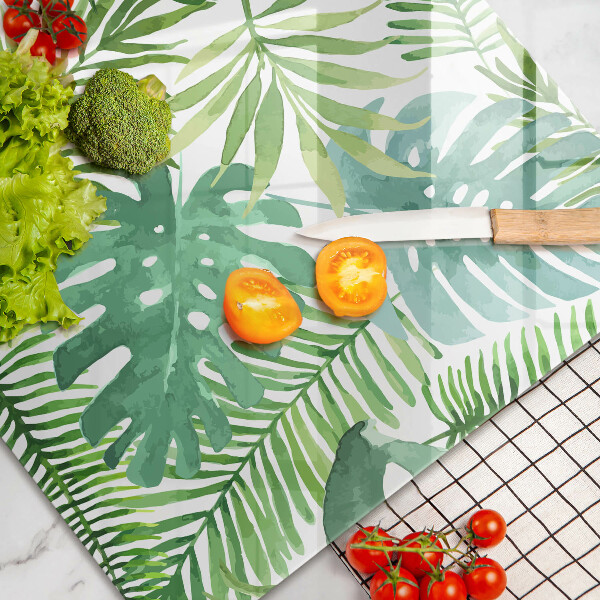 Worktop saver Boho watercolors leaves