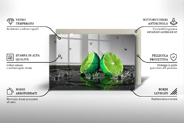 Worktop saver Juicy lime and water