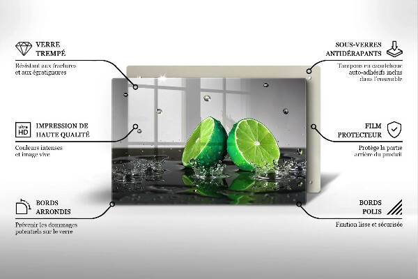 Worktop saver Juicy lime and water