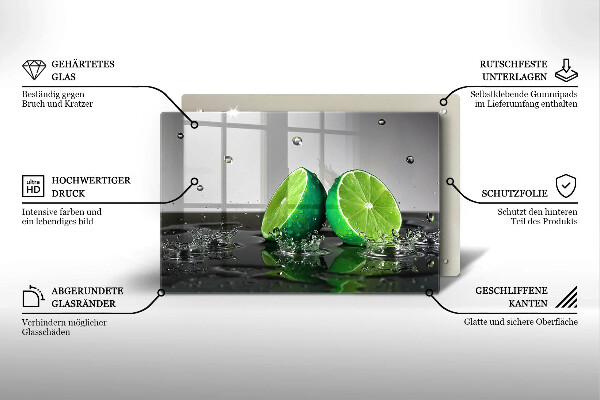 Worktop saver Juicy lime and water