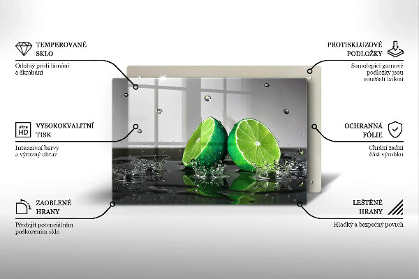 Worktop saver Juicy lime and water