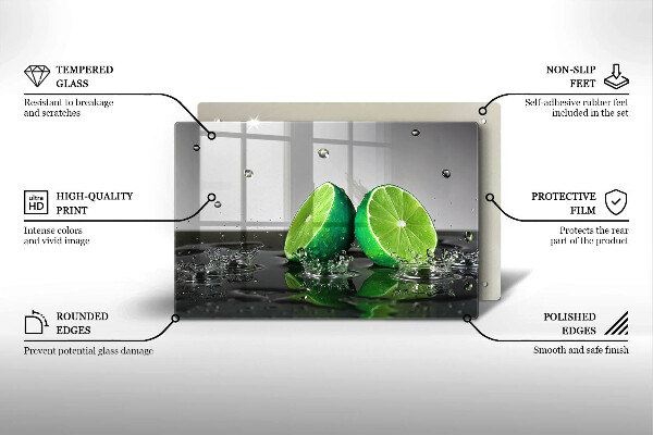 Worktop saver Juicy lime and water