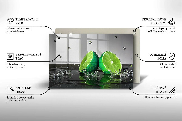 Worktop saver Juicy lime and water