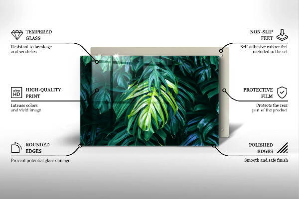 Worktop saver Monstera wild leaves