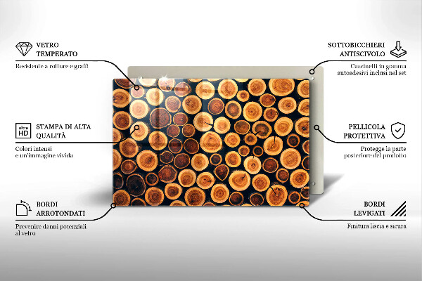 Worktop saver Wooden stumps of trees