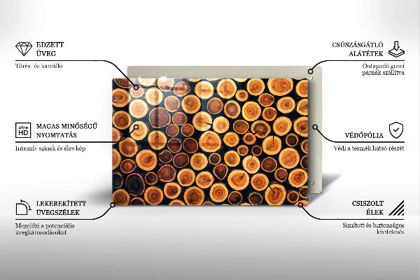 Worktop saver Wooden stumps of trees