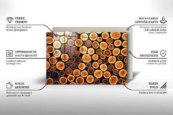 Worktop saver Wooden stumps of trees