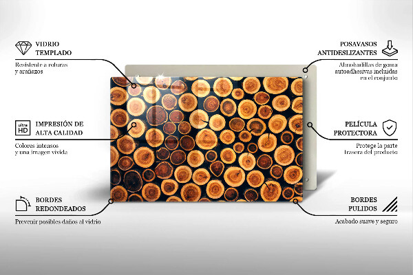 Worktop saver Wooden stumps of trees