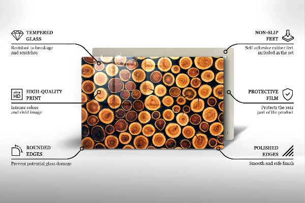 Worktop saver Wooden stumps of trees