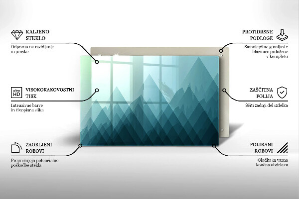 Worktop saver Abstract mountains