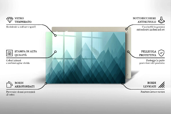 Worktop saver Abstract mountains