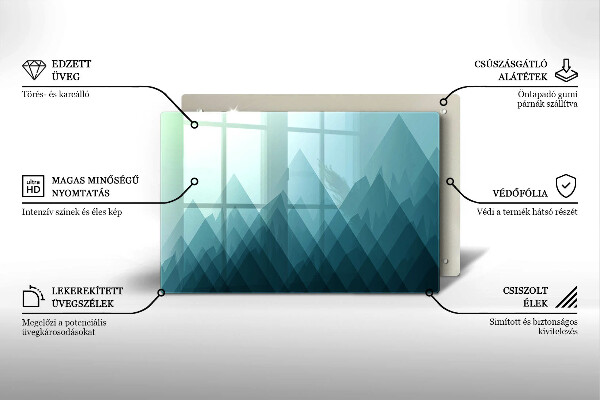 Worktop saver Abstract mountains