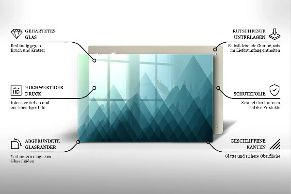 Worktop saver Abstract mountains