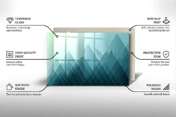 Worktop saver Abstract mountains