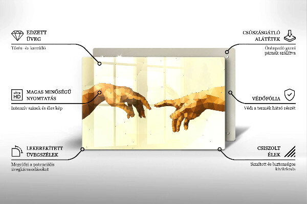 Worktop saver Creation of Adam hands