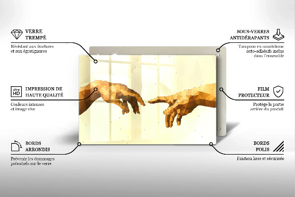 Worktop saver Creation of Adam hands