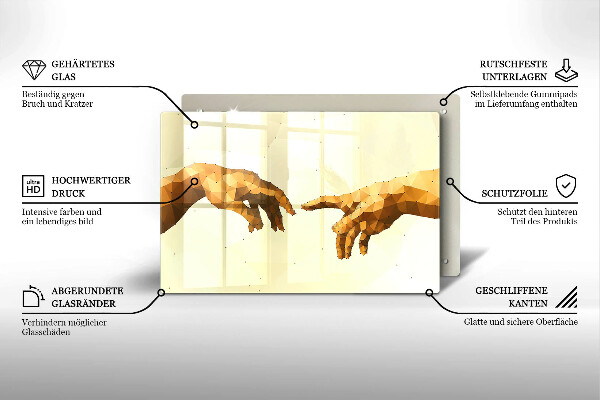 Worktop saver Creation of Adam hands