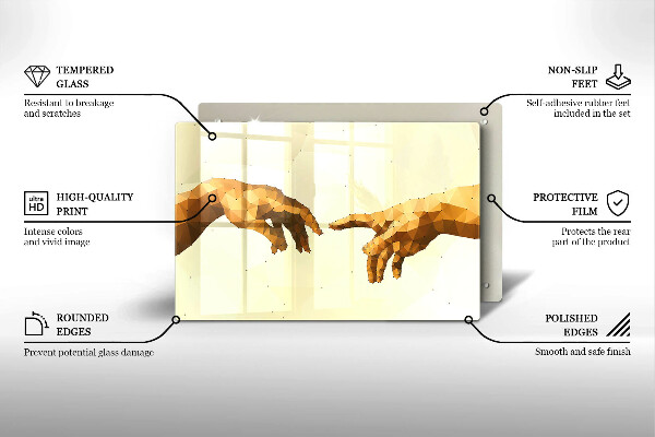 Worktop saver Creation of Adam hands